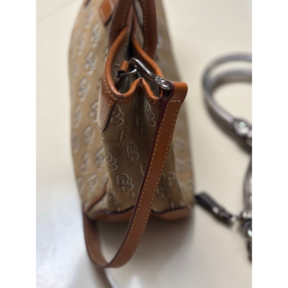 Women's Dooney & Bourke Tan Brown Monogram Satchel One Size - Picture 8 of 9